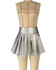 Disco Diva Metallic Mini Skirt