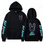 Bad Bunny Fashion Hoodies Hip Hop Rabbit Sweatshirt Boy
