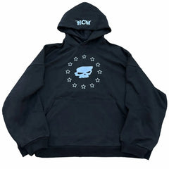 Y2K Harajuku Skull Graphic Hoodie Gothic Pullover for Women