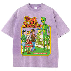 Cartoon Alien Classic Communication Print Tshirt