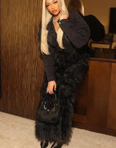 New Feelings Furry Straight Pants