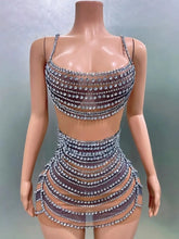 Shinning Diamond Mini Dress