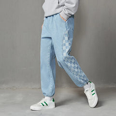 Loose Cropped Bundled Feet Straight Pants