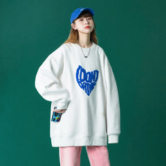 Japanese Letter Designer Hoodie: Y2k Vintage Streetwear for Fashion Women