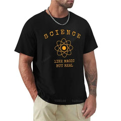 Men Science Like Magic But Real Tshirt Funny Nerdy Teacher Tee