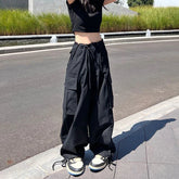 Y2K Cargo Pants Women Oversized Wide Leg Streetwear High Waist Harajuku Hip Hop Casual