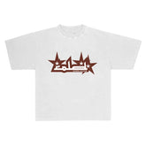 Men Punk Style Tshirt Streetwear Tops Y2k Short Sleeve