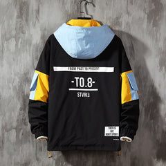 Men hoodie Outwear Fashion Casual Streetwear Waterproof