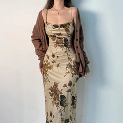 Y2K Retro Floral Dress | Unleash Vintage Vibes