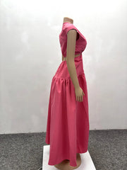 Hayley Pink Maxi Dress