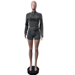 Making It Happen Denim Two Piece Set