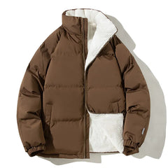 2023 New Winter Jacket Men Thicken Stand Collar Parka