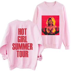 Hot Girl Summer Tour Round Neck Long Sleeve Sweatshirt