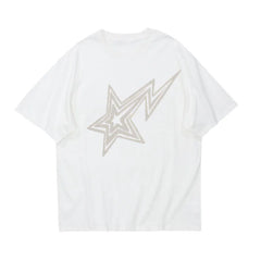 Men's Casual T-Shirt Star Printed Streetwear