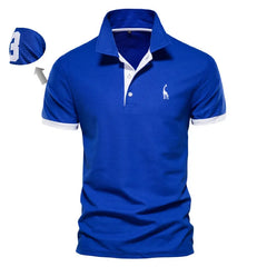 Men's Summer Tees Embroidery Solid