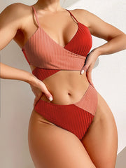 Boho High Waist Bandage Women's Beachwear