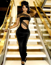 Feeling Fancy Black Maxi Dress