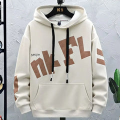 Autumn Korean Fashion Hoodie: Casual Harajuku Hip Hop Men Clothing with Exquisite Anime Print