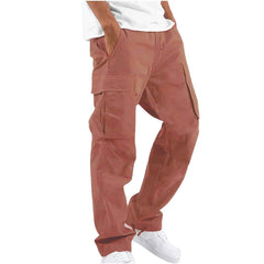 Casual Summer Loose Waist Drawstring Straight Men Pants