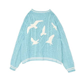 Blue 1989 Taylor Cardigan: Bird Embroidery Vintage Style