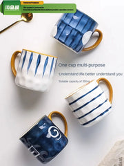 Ceramic Mugs Style High Beauty Drinking Cute Office Home Coffee Cup