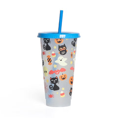 Reusable with Straws Creative Water Cups Changing Cold Water