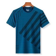 Quick Dry Sport T Shirt Patchwork Men Casual Plus Oversize