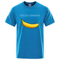 Men's Doice Banana Print Tops Casual