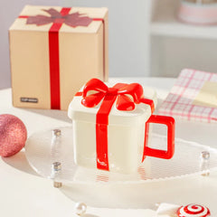 Cute Bowknot Gift Box Coffee Cup Wedding Birthday Gift