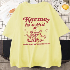 2024 Karma Is A Cat Taylor Midnights Album T-Shirt