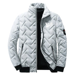 2023 Stylish Men's Zip-Up Warm Cotton Shirt
