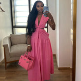 Hayley Pink Maxi Dress