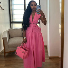 Hayley Pink Maxi Dress