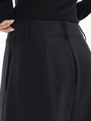 Casual High Waisted Wide Leg Pants Irregular Patchwork Suit Pants