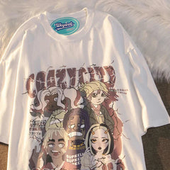 Kawaii Y2K Aesthetic Streetwear T-shirt Harajuku