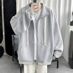 Hoodies for Men Streetwear Hooded Solid Color Loose Top