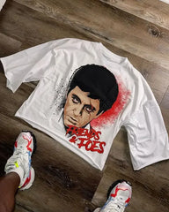 Y2K Hip-Hop Graphic T-shirt: Men's Gothic Streetwear