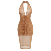 Bella Mesh Pleated Dress