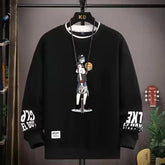 Autumn Men's Sweatshirt Korean Alphabet Printed Long Sleeve T-shirt Fashion