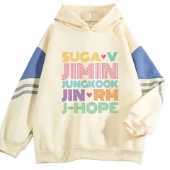 BTS Members Hoodies Casual Style