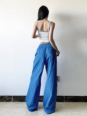 Baggy Wide Leg Cargo Pants - Women's Y2K Casual Streetwear