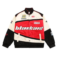 Clothing jacket American retro loose men baseball clothing street racing