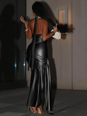 Claire Knot Split Maxi Dress