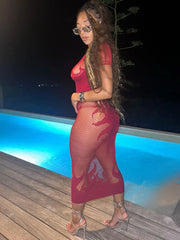 Fire High Stretch Maxi Dress