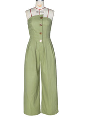 Old Money Button Down Jumpsuit