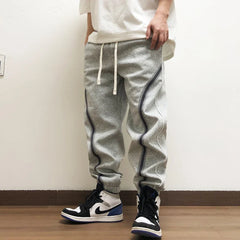 Chic Striped Sweatpants Korean Streetwear Joggers