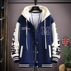 Men's Hooded & Pocketed Japanese Style Jacket - Great for Spring/Fall