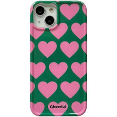 Cute Love Heart iPhone Case: Shockproof Soft Cover