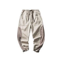 Corduroy Patchwork Casual Cargo Pants Hip Hop Men Streetwear Harajuku Fashion Sweatpants