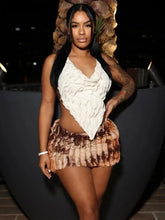 Safari Paradise Mini Skirt Two Piece Set